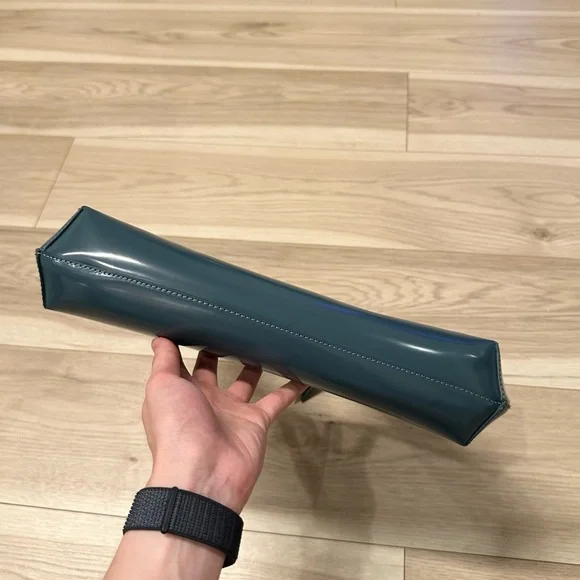 LIKE NEW BY FAR Amber Semi Patent Leather Shoulder Bag - Picture 3 of 7